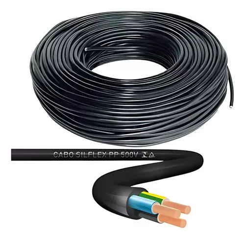FIO CABO PP 1KV 3X1.5MM PRETO 100M