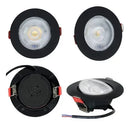 SPOT LED 7W REDONDO 3000K PRETO BIV