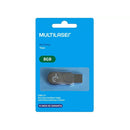 PEN DRIVE 8.0 GB (MULTILASER) (PRETO) (TITAN) (PD601)