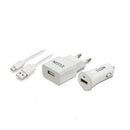 CARREGADOR (ENERGIA/VEICULAR) (1 USB)(1A)(C/CABO M)46RCK1US