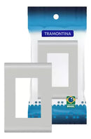 PLACA LIZ 4X2 P/ 2MODULOS C/SUPORTE