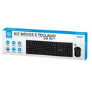 KIT (TECLADO+MOUSE)(SEM FIO)(PRETO)(HOOPSON)(TPC-077KS)